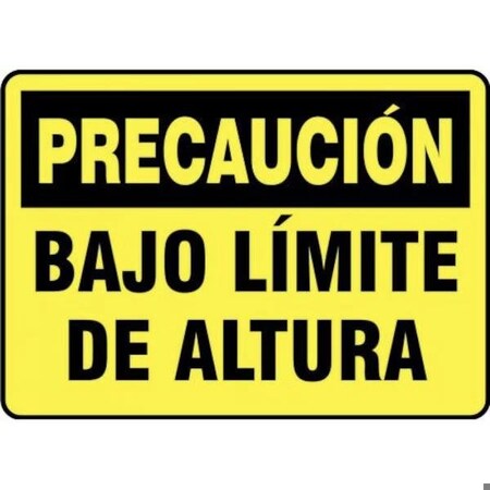 Accuform OSHA CAUTION Safety Sign LOW SHMECR606VA SHMECR606VA